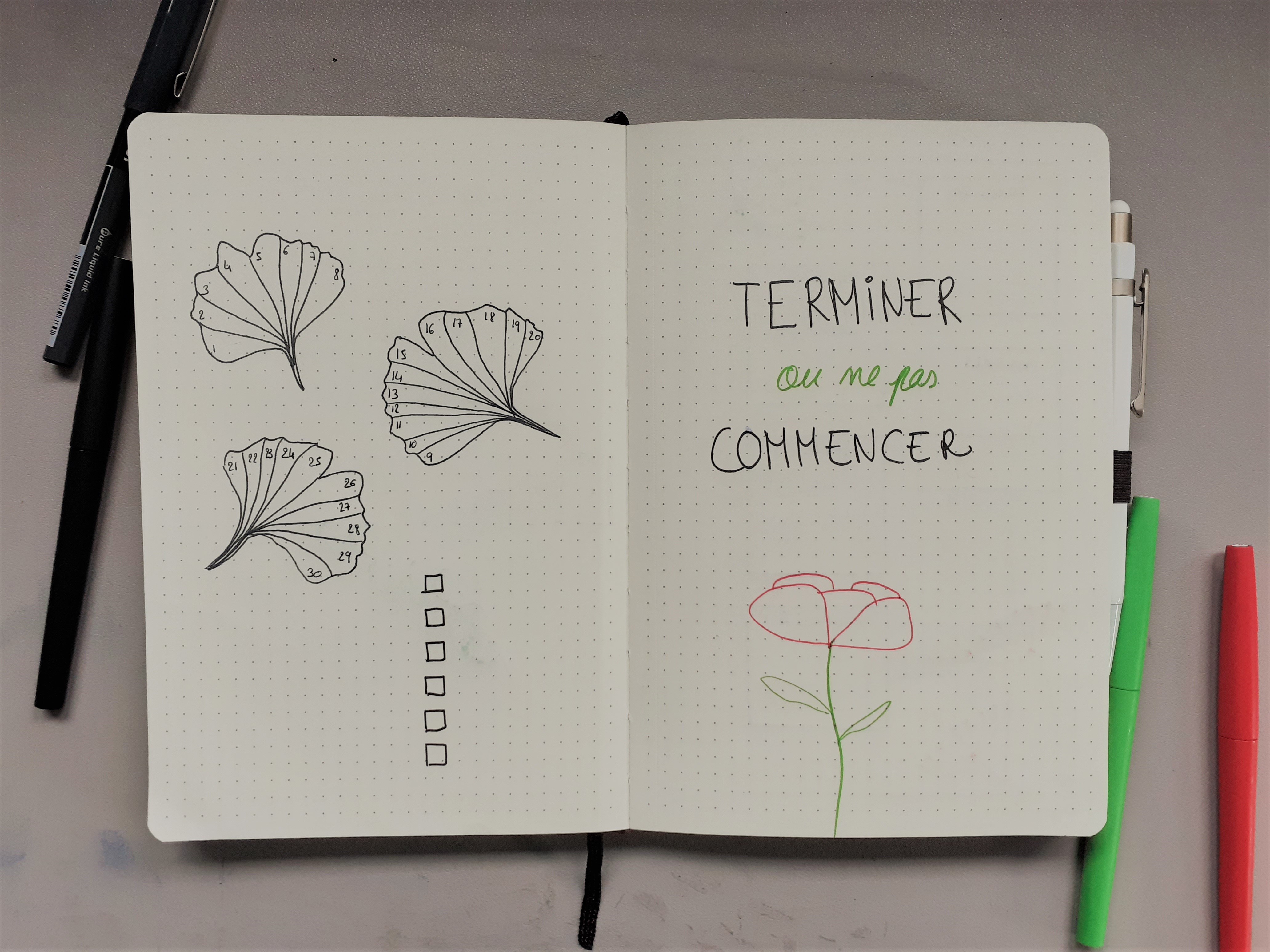 mood tracker thème végétal